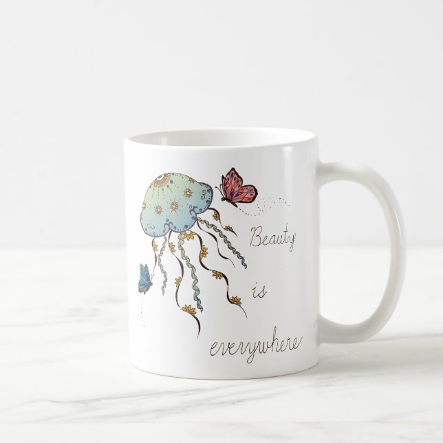 Taza De Café Mariposa y medusa (Derecha)