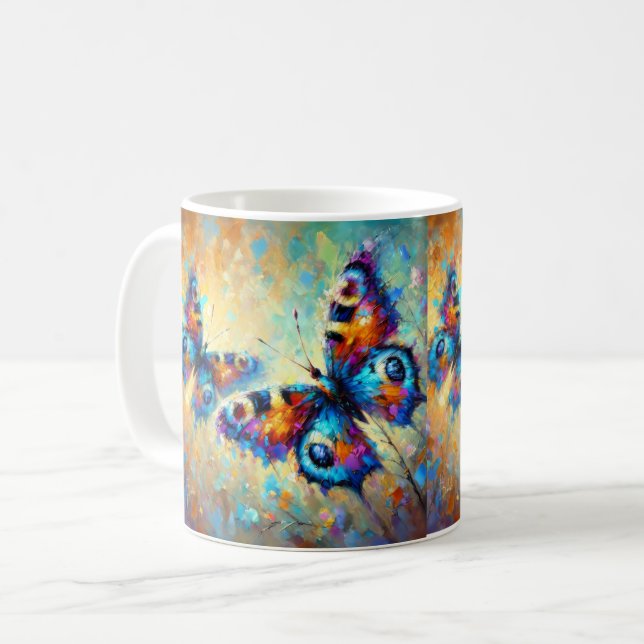 Taza De Café Mariposas (Anverso izquierdo)