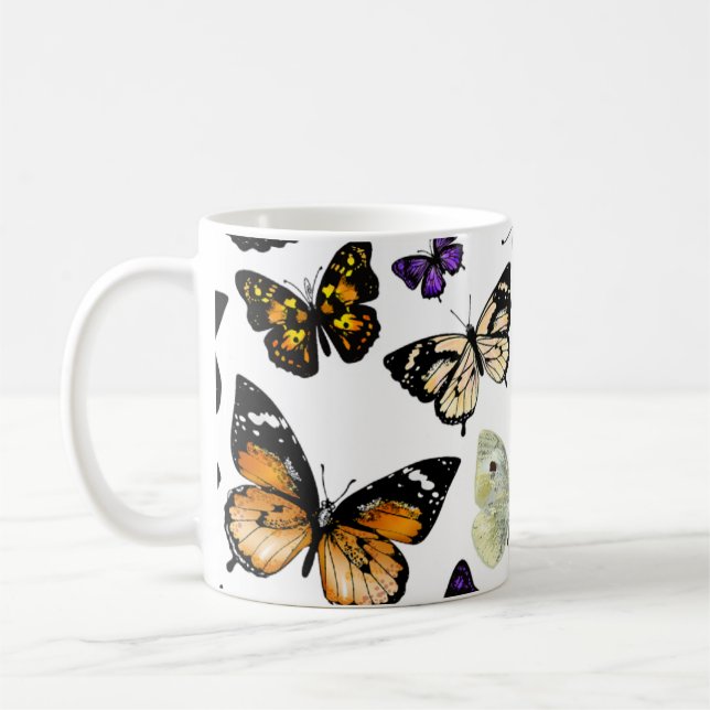 Taza De Café Mariposas (Izquierda)