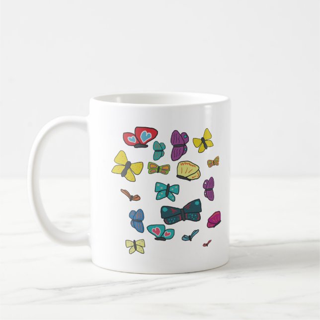 Taza De Café Mariposas (Izquierda)