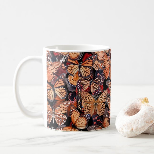 Taza De Café Mariposas (Con donut)