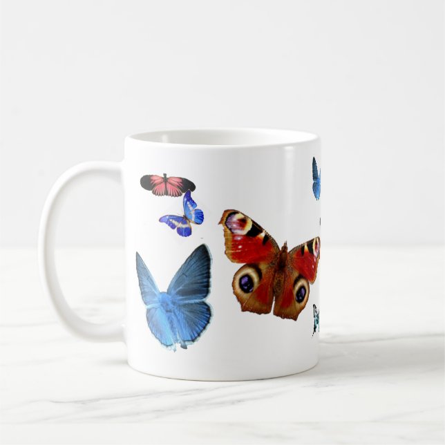Taza De Café Mariposas (Izquierda)