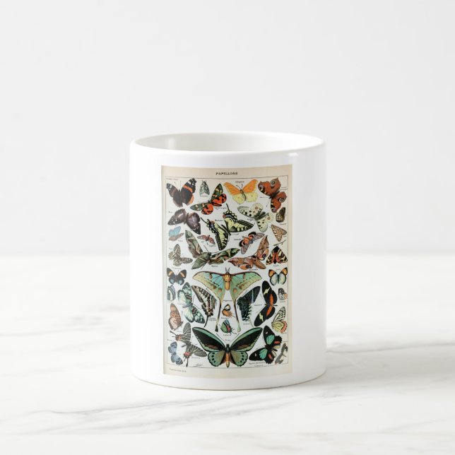 Taza De Café Mariposas antiguas del mundo (Centro)