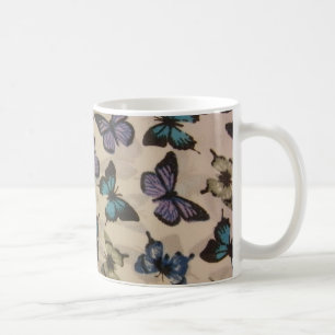 Taza De Café Mariposas azules