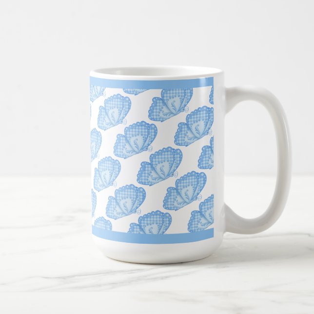 Taza de café Mariposas Azules (Derecha)