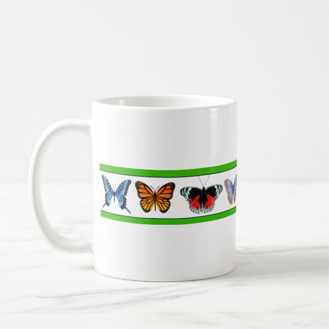 Taza De Café Mariposas azules (colección Bridget) (Izquierda)