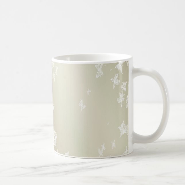 Taza De Café Mariposas blancas (Derecha)