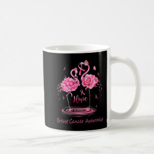 Taza De Café Mariposas de Cinta Rosa Flamingo Cáncer de Mama Aw