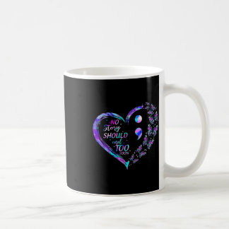 Taza De Café Mariposas de conciencia suicida Semicolon Shir