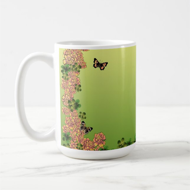 Taza De Café Mariposas de la mañana (Izquierda)
