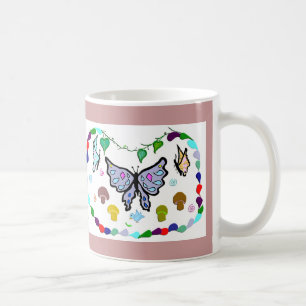 Taza De Café Mariposas de la mezcla