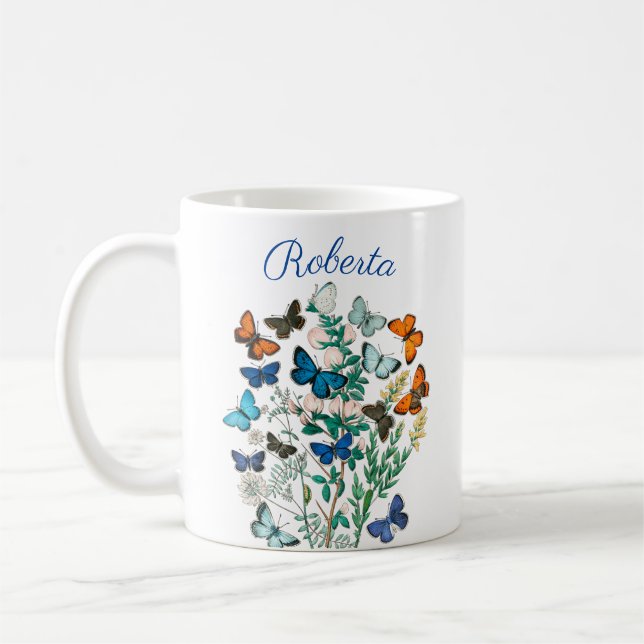 TAZA DE CAFÉ MARIPOSAS DE LA NATURALEZA (Izquierda)