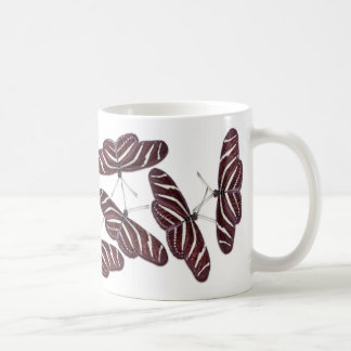 Taza De Café Mariposas de rayas de cebra