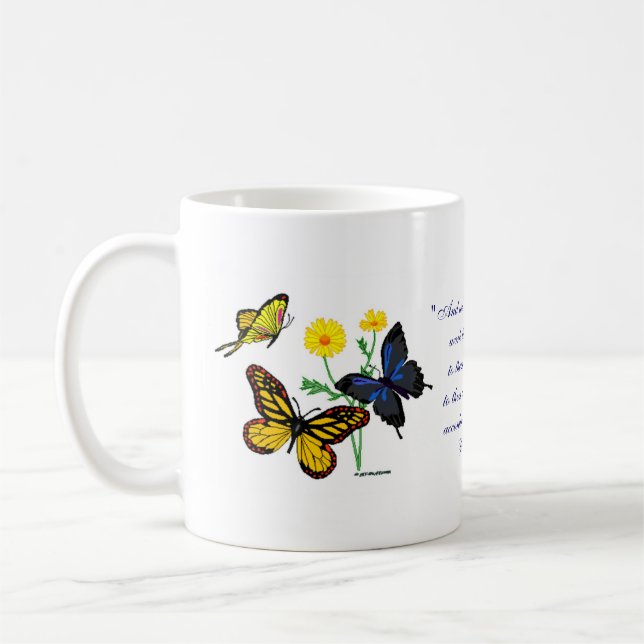 Taza De Café Mariposas del 8:28 de los romanos (Izquierda)