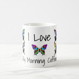 Taza De Café Mariposas elegantes y espléndidas con tipografía