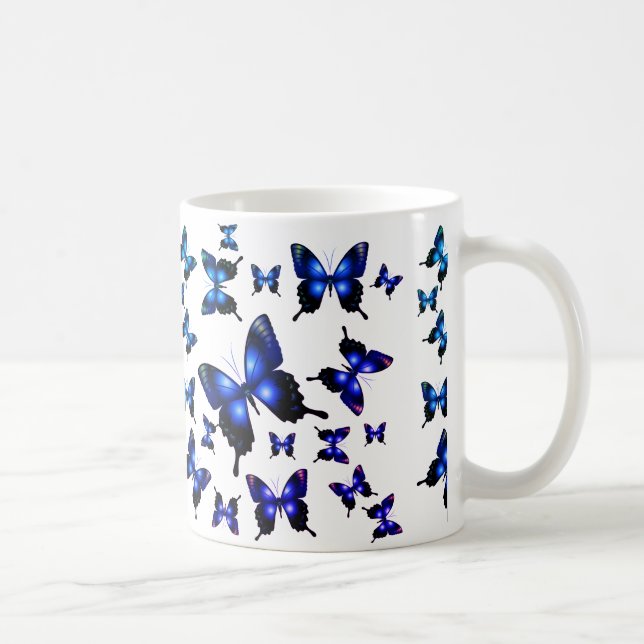 Taza De Café Mariposas elegantes y riquísimas (Derecha)