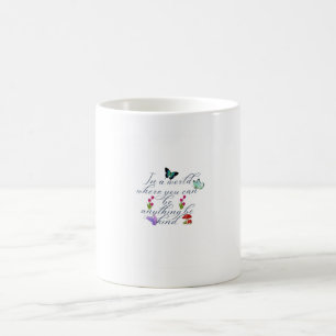 Taza De Café Mariposas Estéticas Flores Sé Amable Cita