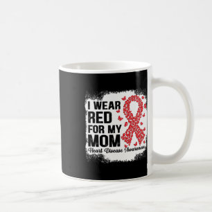 Taza De Café Mariposas Llevo Rojo Por Mi Mamá Enfermedad Del Co