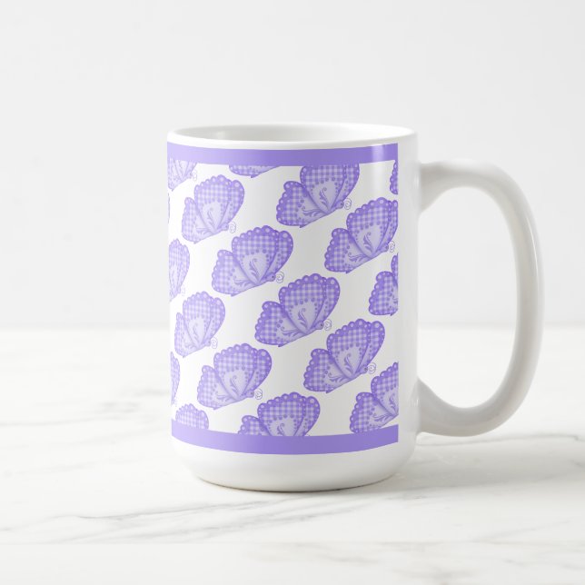 Taza de café Mariposas Moradas (Derecha)