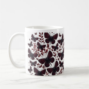 Taza De Café Mariposas oscuras elegancia en tinieblas café taza