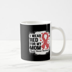 Taza De Café Mariposas Que Uso Rojo Por Mi Madre Enfermedad Del