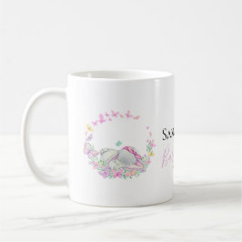 Taza De Café mariposas rosadas elefantes Café Mug