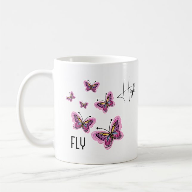 Taza De Café Mariposas voladoras (Izquierda)