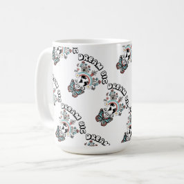 Taza De Café Mariposas y hongos Sueño Gran inspo positivo