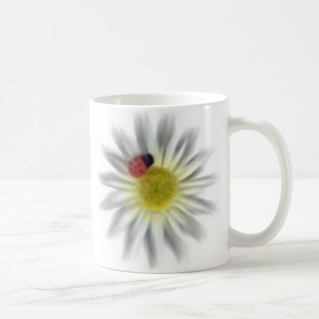 Taza De Café Mariquita en una margarita (Derecha)