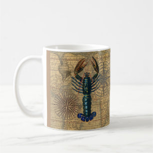Taza De Café Marisco de langosta Maine Classic Ocean
