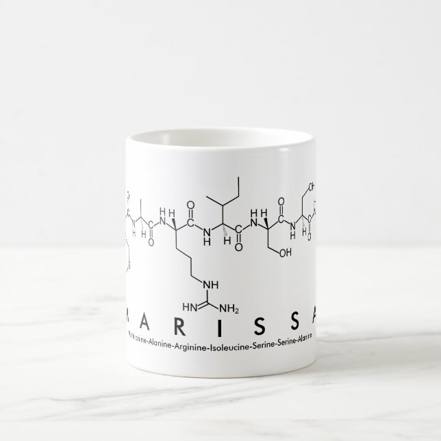 Taza De Café Marissa peptide name mug (Centro)
