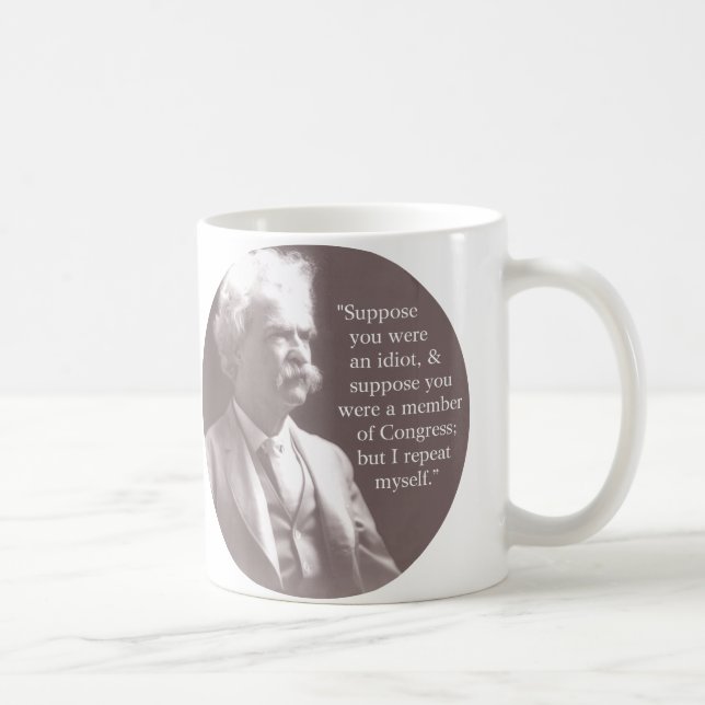 Taza De Café Mark Twain en congreso (Derecha)