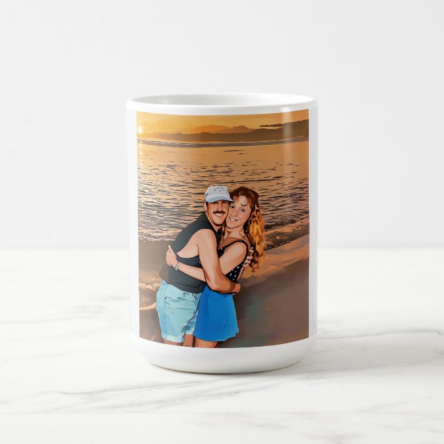 Taza De Café Marla and David Mangan Happy 50th Anniversary mug (Centro)