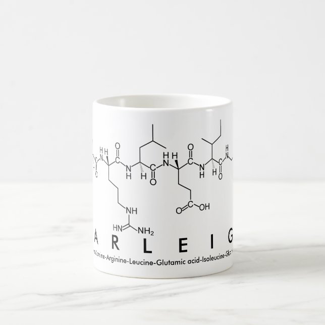 Taza De Café Marleigh peptide name mug (Centro)