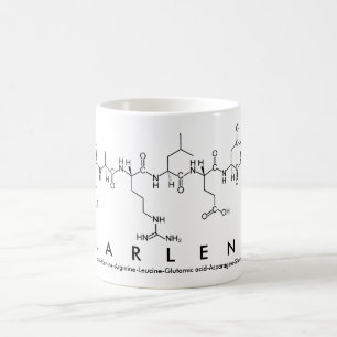 Taza De Café Marlene peptide name mug
