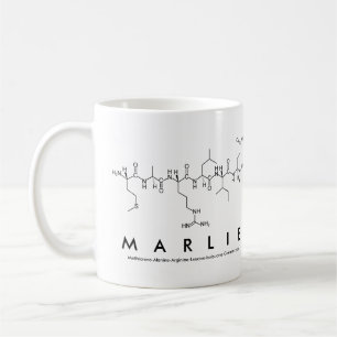 Taza De Café Marlie peptide name mug