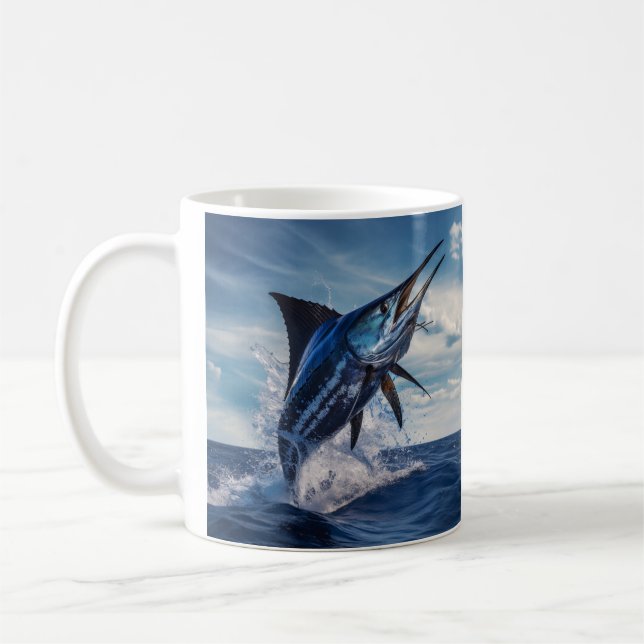 Taza De Café Marlin, tazón de café de marinera (Izquierda)