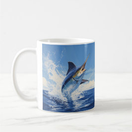 Taza De Café Marlin, tazón de café de marinera