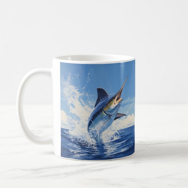 Taza De Café Marlin, tazón de café de marinera (Izquierda)