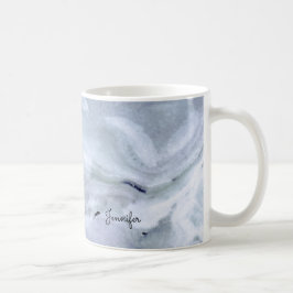 Taza De Café Marmol azul claro