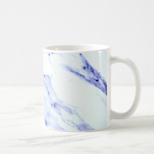 Taza De Café Mármol azul y blanco
