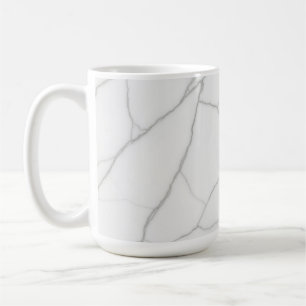 Taza De Café Mármol Blanco