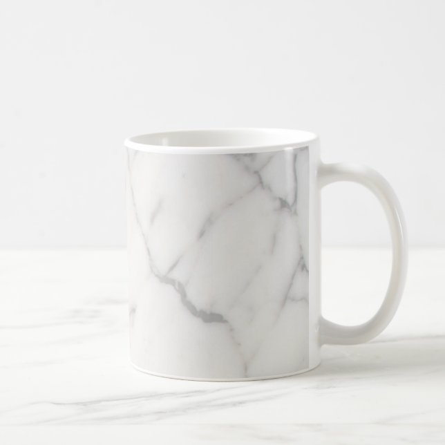 Taza De Café Mármol blanco (Derecha)