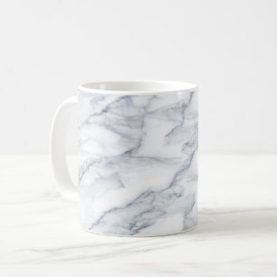 Taza De Café Mármol blanco Carrara Textura de Calacatta