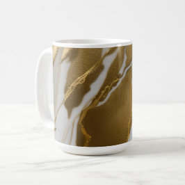 Taza De Café Mármol Dorado 3