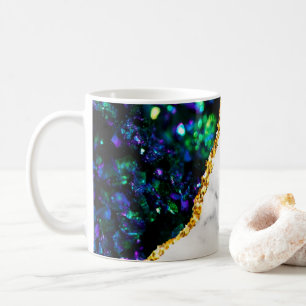 Taza De Café Mármol Interior de Lujo Piedra Brillante