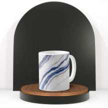 Mármol minimalista blanco y azul moderno