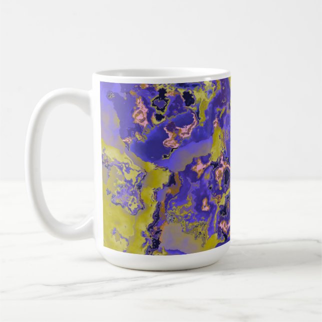 Taza De Café Mármol Radioactivo (Izquierda)