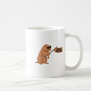 Taza De Café Marmota Noticias Falsas Influencer Redes Sociales
