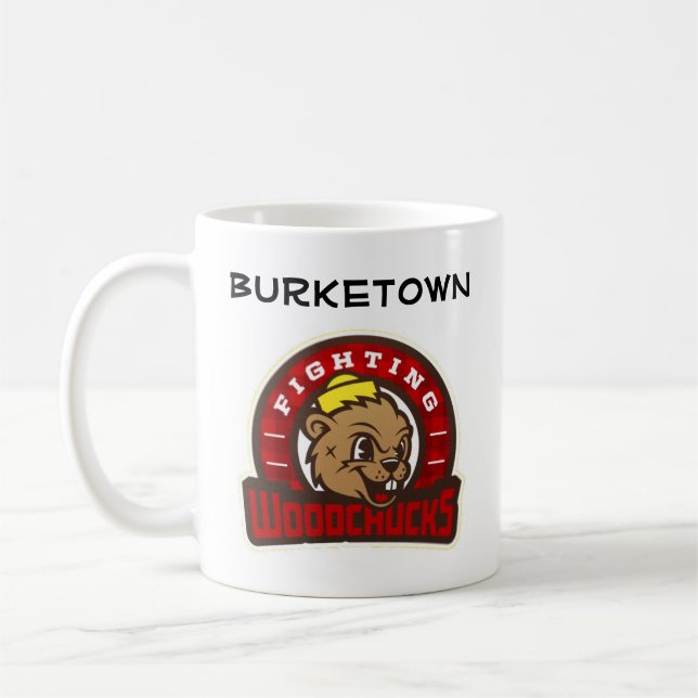 Taza De Café Marmotas que luchan de Burketown (Izquierda)